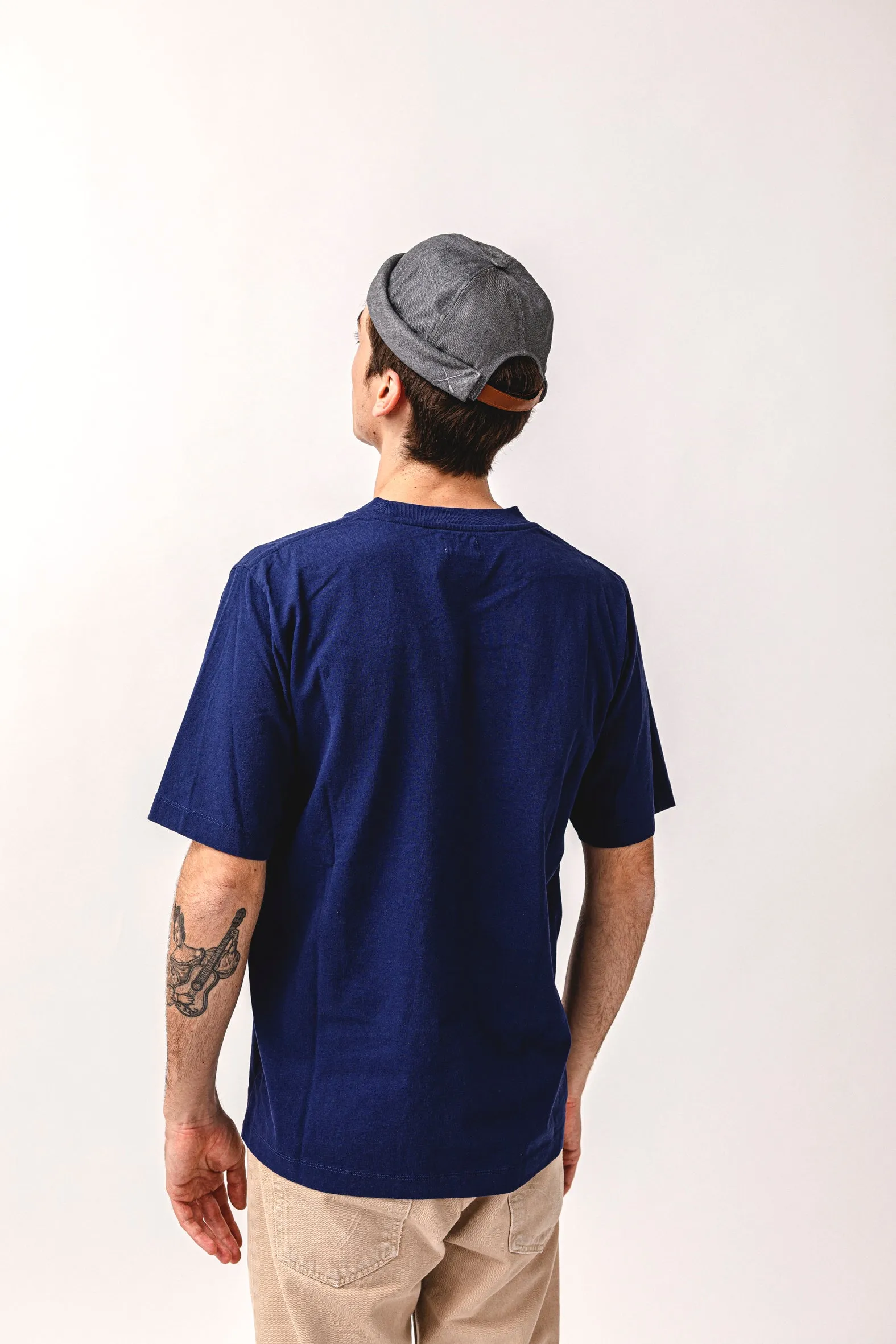 MIKI DOCKER HAT GREY DENIM