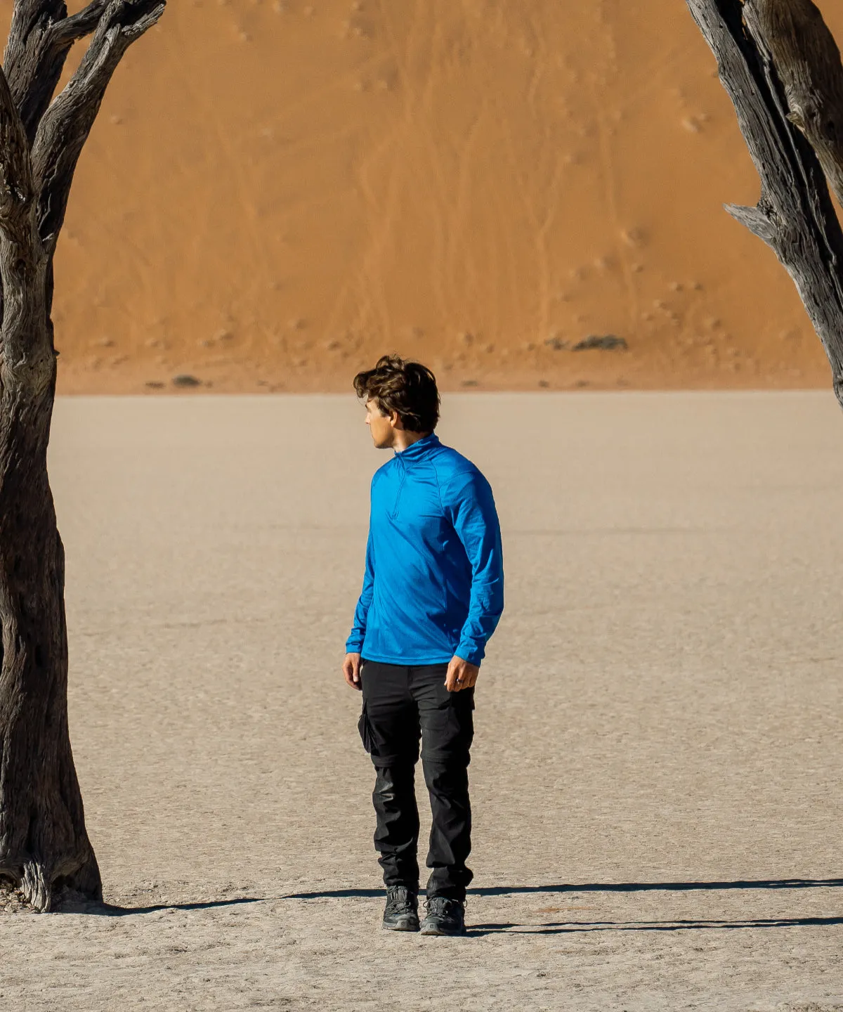 Milano 1/4-zip pullover | Charcoal Heather
