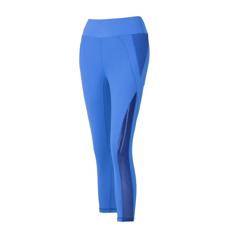 MIP MESH PANEL DETAIL TRAINING LEGGINGS IN BLUE