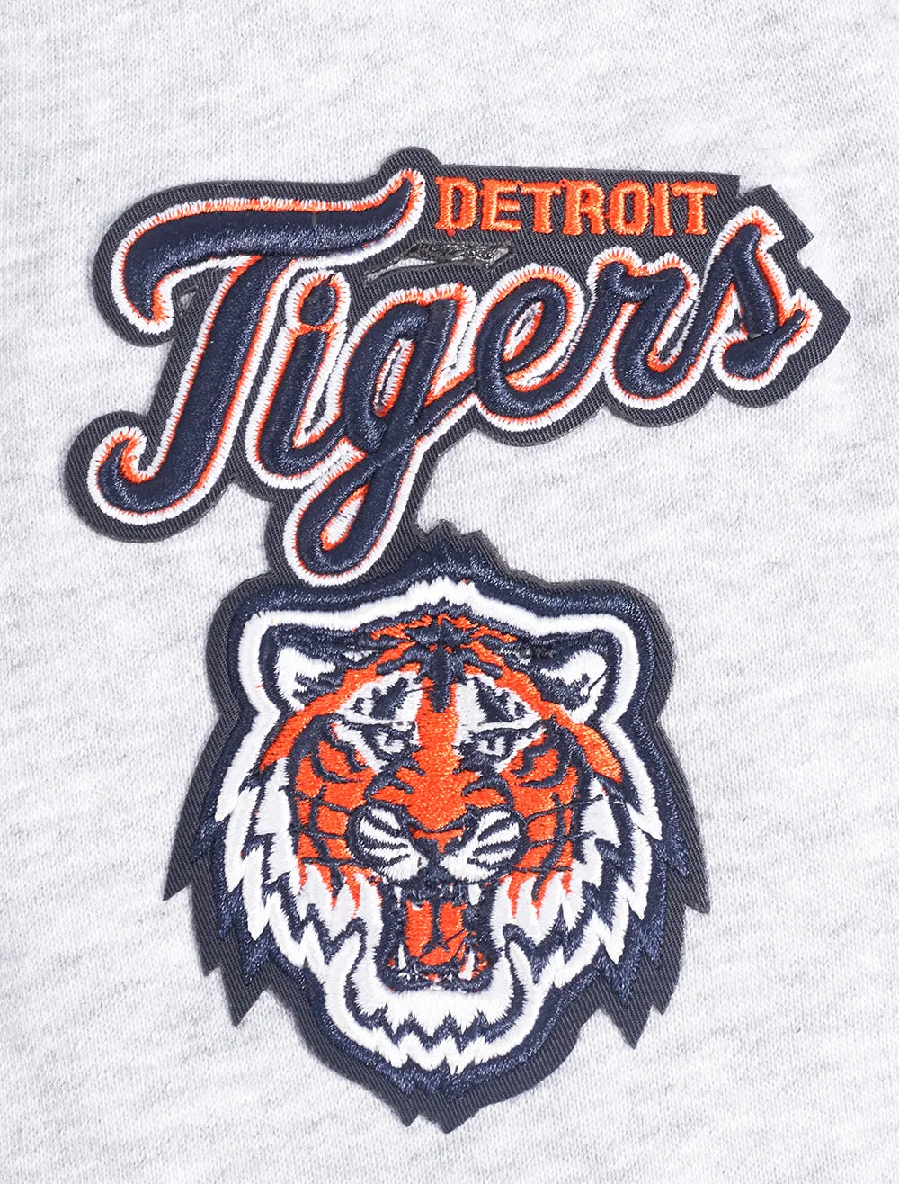 MLB DETROIT TIGERS CLASSIC WOMEN'S CROPPED PO HOODIE (HEATHER GREY)