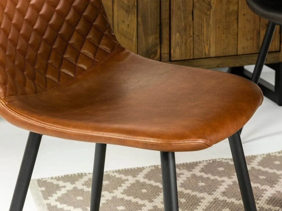 Mode 180-240cm Extendable Dining Table & Tan Dallas Dining Chairs