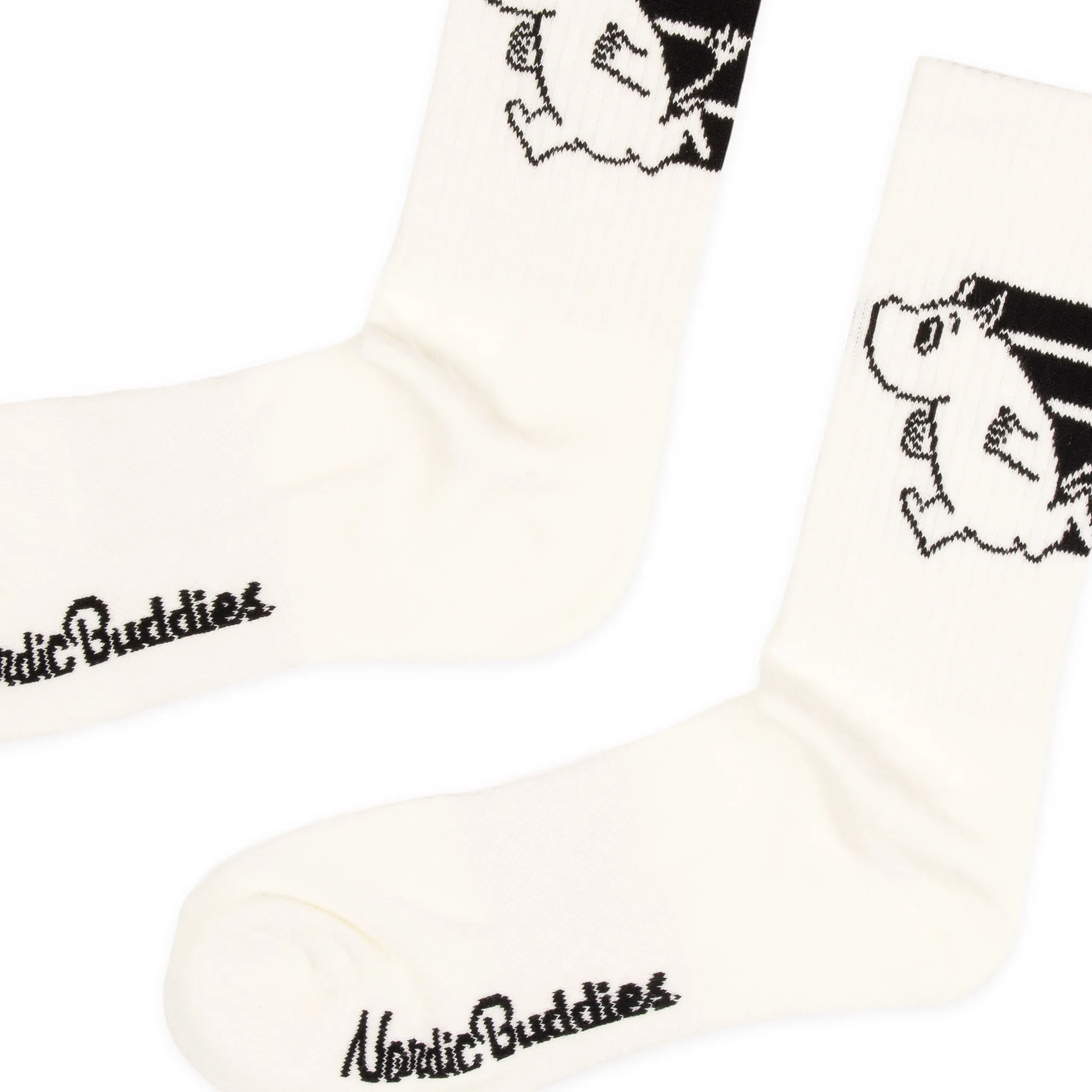 Moomintroll Active Socks and Beanie Christmas Combo - Grey & White