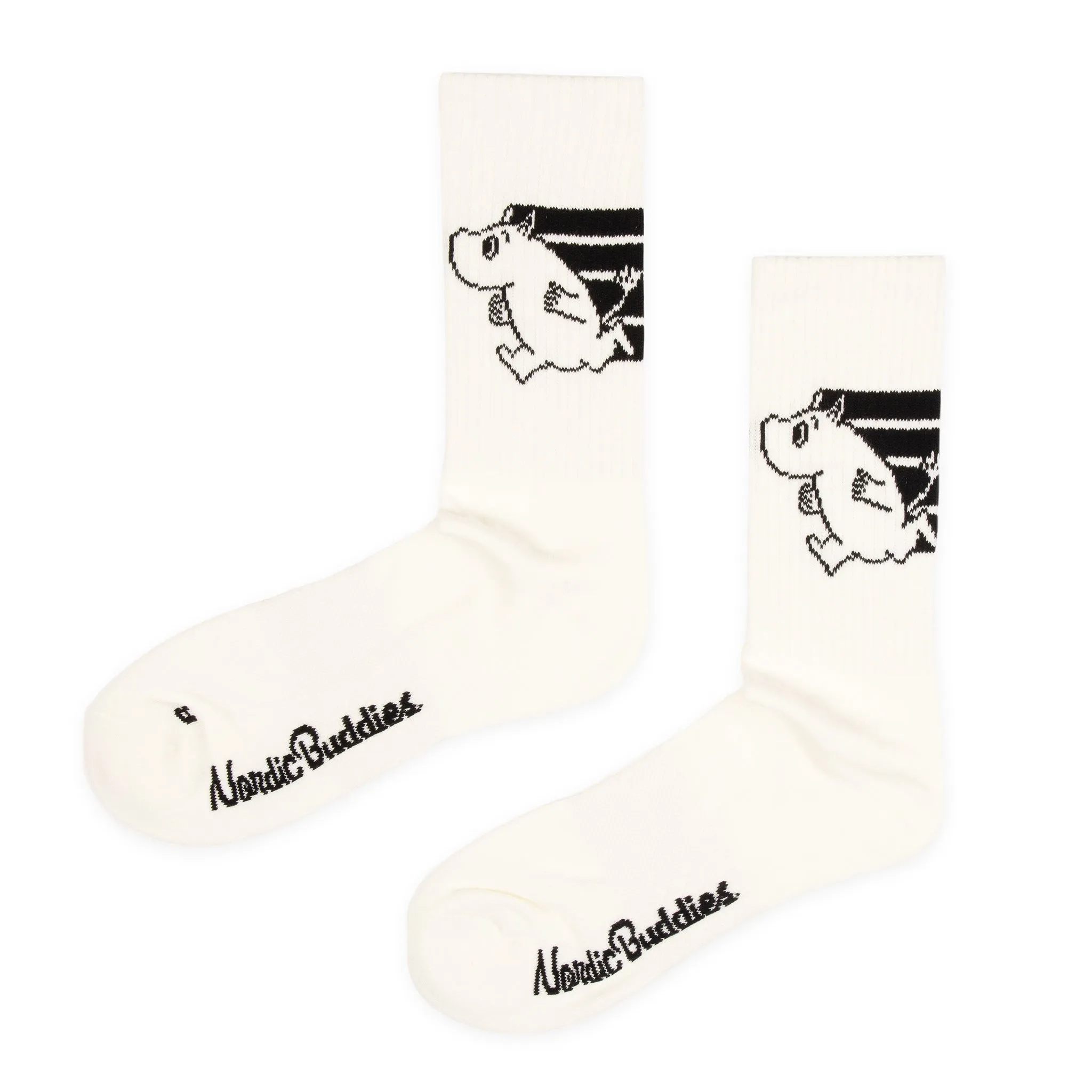 Moomintroll Active Socks and Beanie Christmas Combo - Grey & White