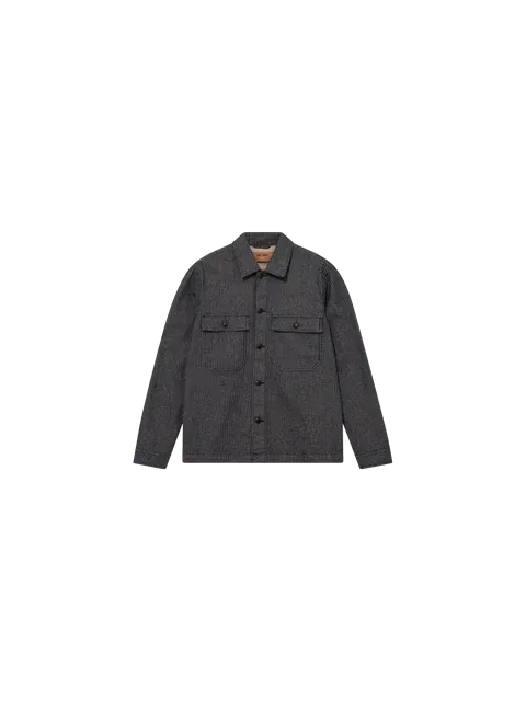 MOS MOSH BLUE STRIPE OVERSHIRT
