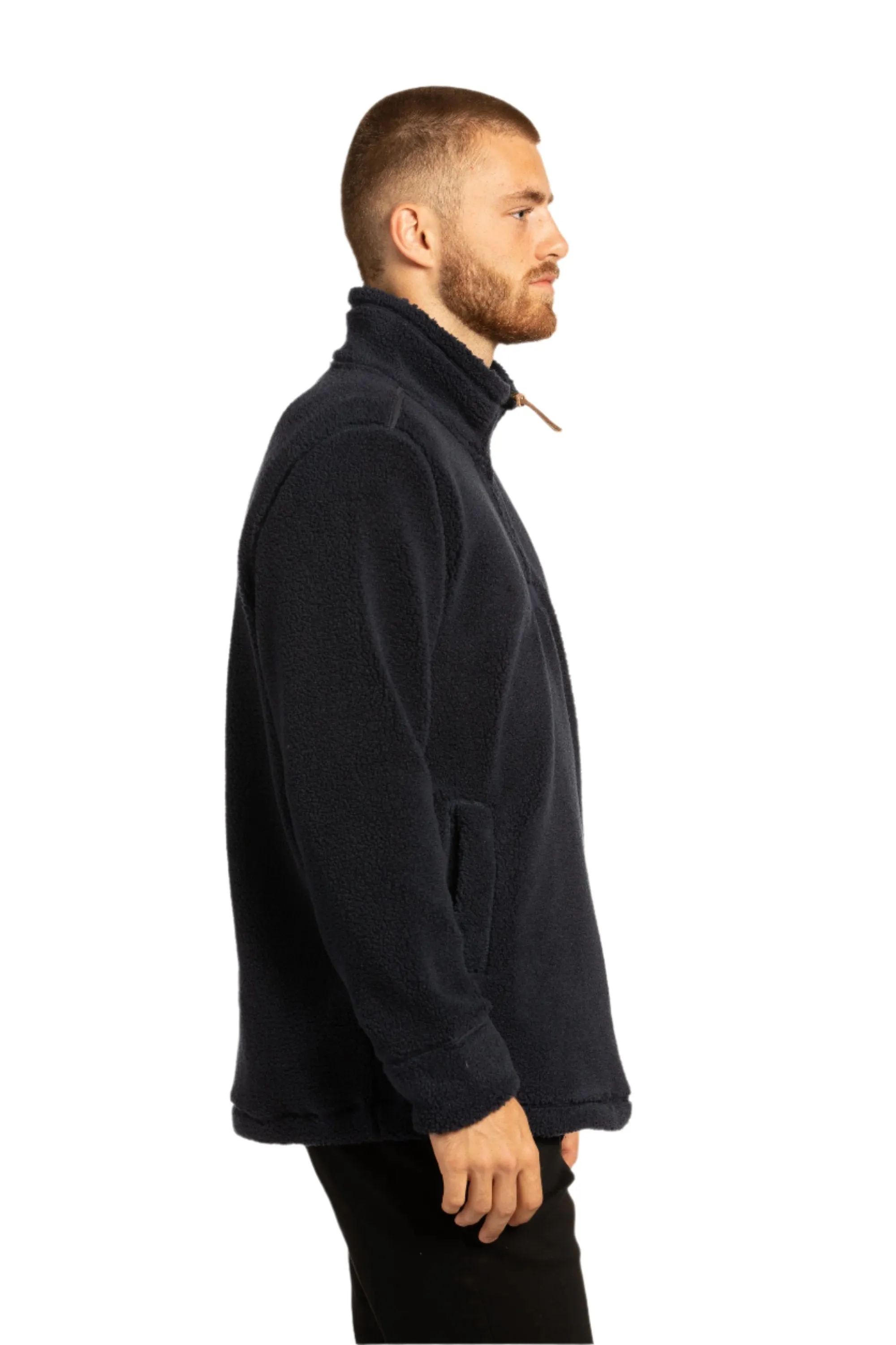 Newtownards 1/4 Top ECO  Fleece Pullover in Navy