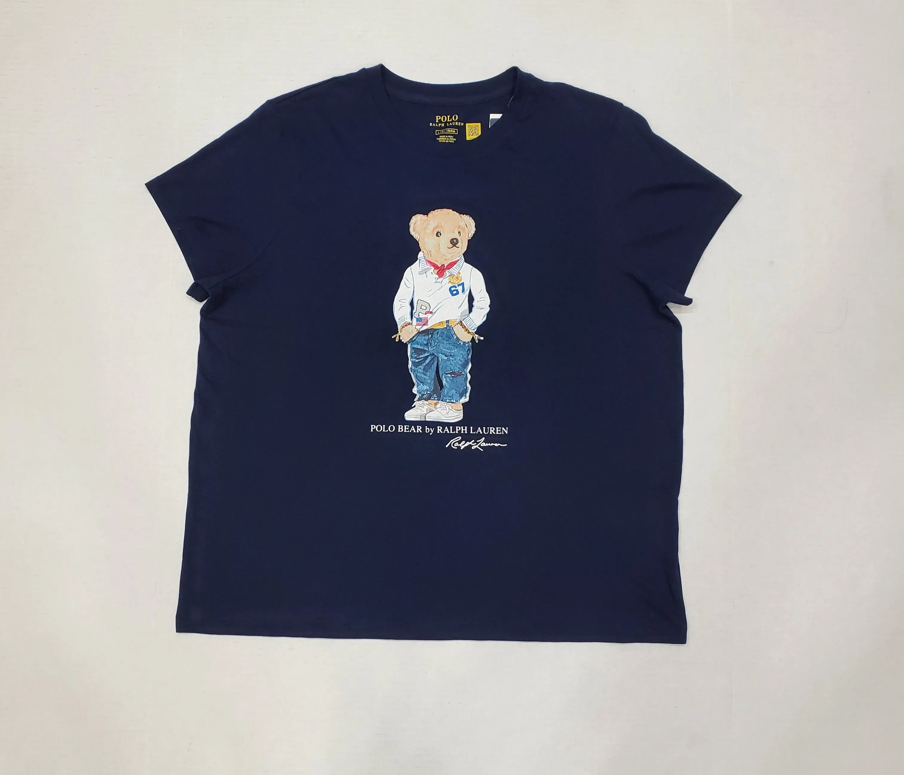 Nwt Polo Ralph Lauren Women's White Rugby Teddy Bear Tee