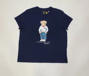 Nwt Polo Ralph Lauren Women's White Rugby Teddy Bear Tee
