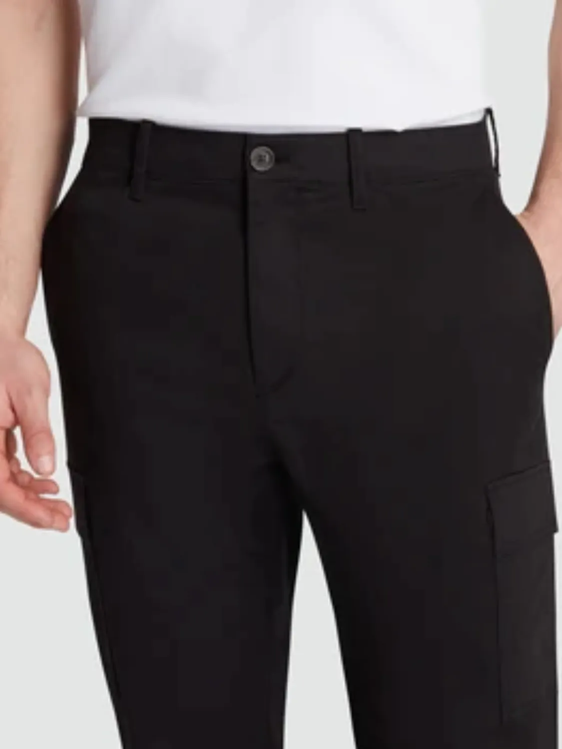 Original Penguin Black Stretch Cargo