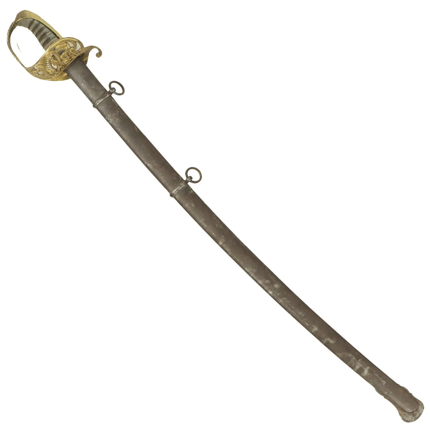 Original Swedish Model 1859 Infantry Officer's Sword with Steel Scabbard