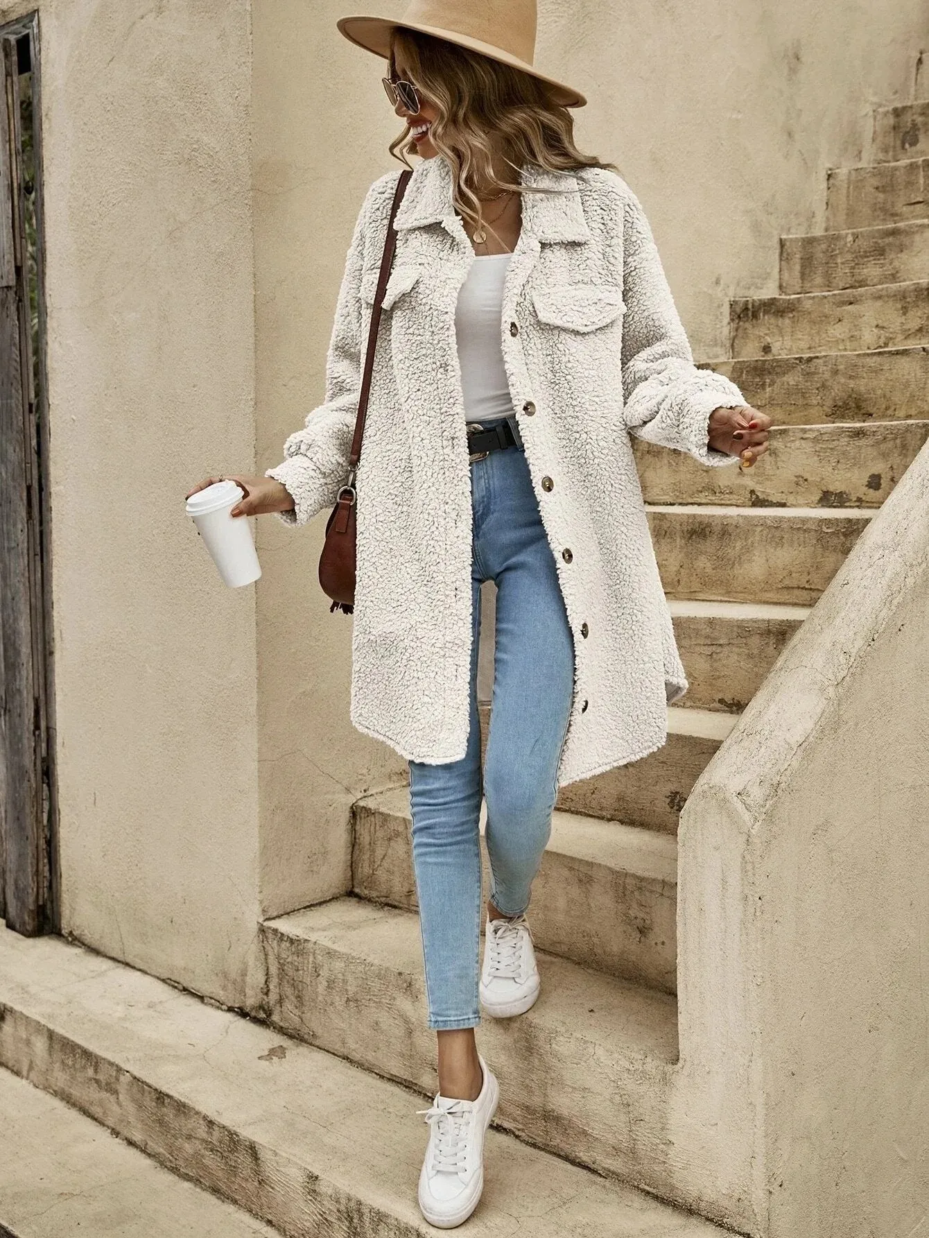 Oversized Teddy Coat