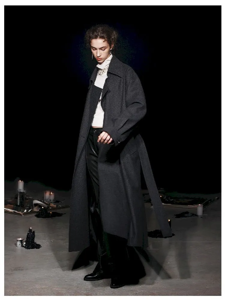 Patterned Herringbone Tweed Long Coat【s0000005466】