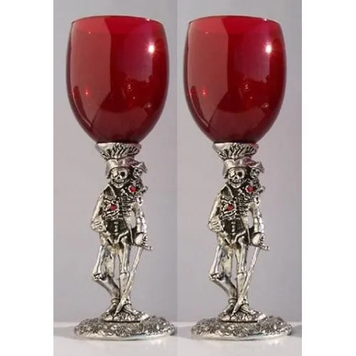 Pirate Wedding Toasting Glasses Set (2 Glasses)