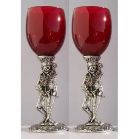 Pirate Wedding Toasting Glasses Set (2 Glasses)