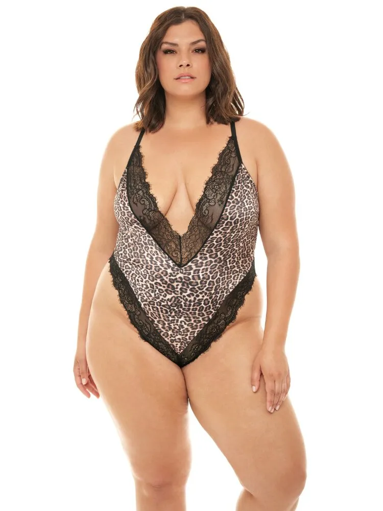Plus Size Jolene Leopard Teddy