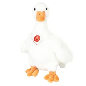 Plush White Goose standing 31 cm Realistic Eco Friendly Adorable