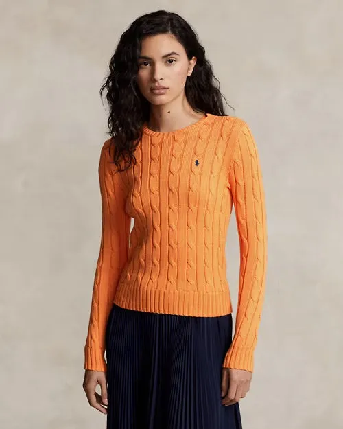Polo Ralph Lauren Cable-Knit Cotton Crewneck Jumper