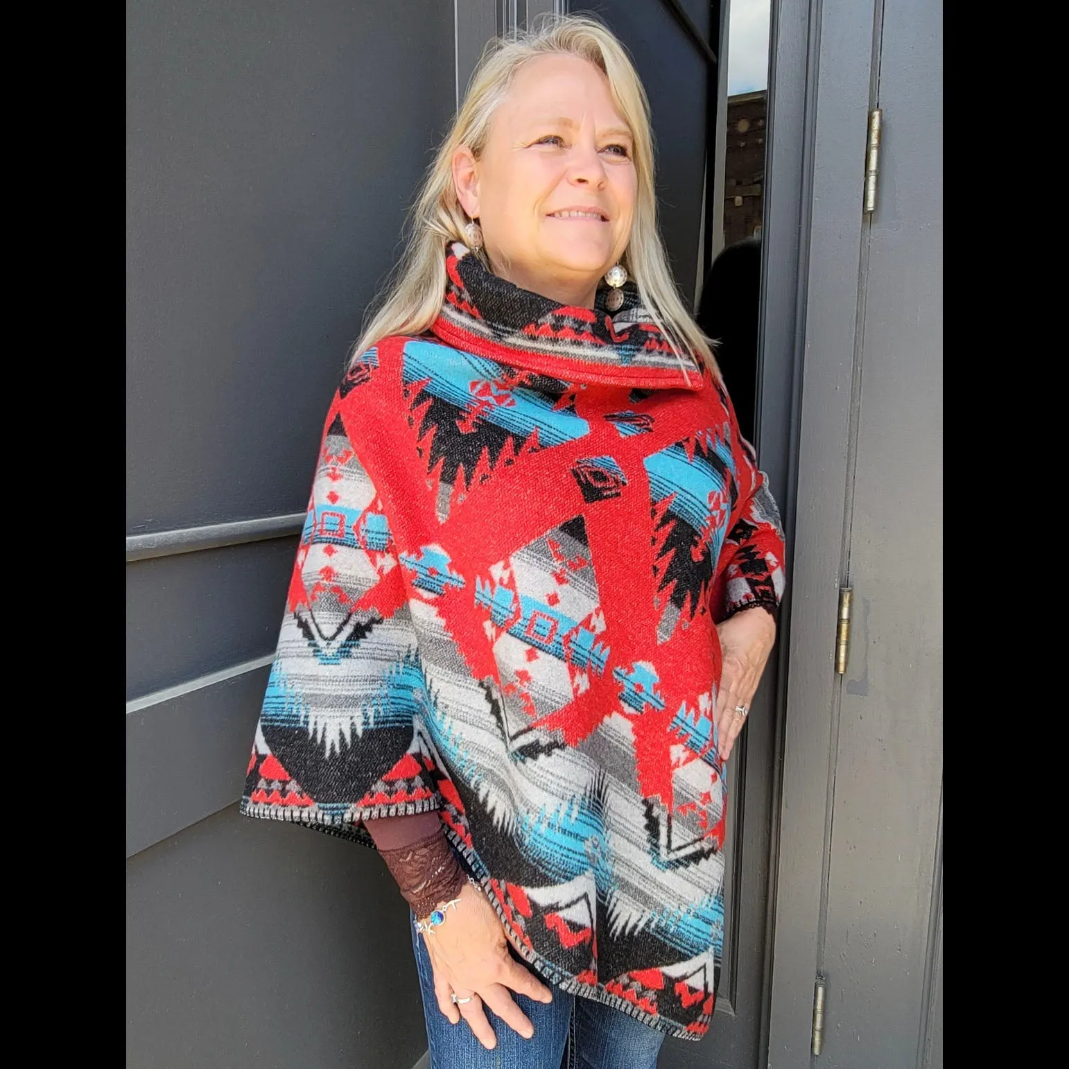 Poncho Button Collar - Hopi - Rhonda Stark - RSPNHP