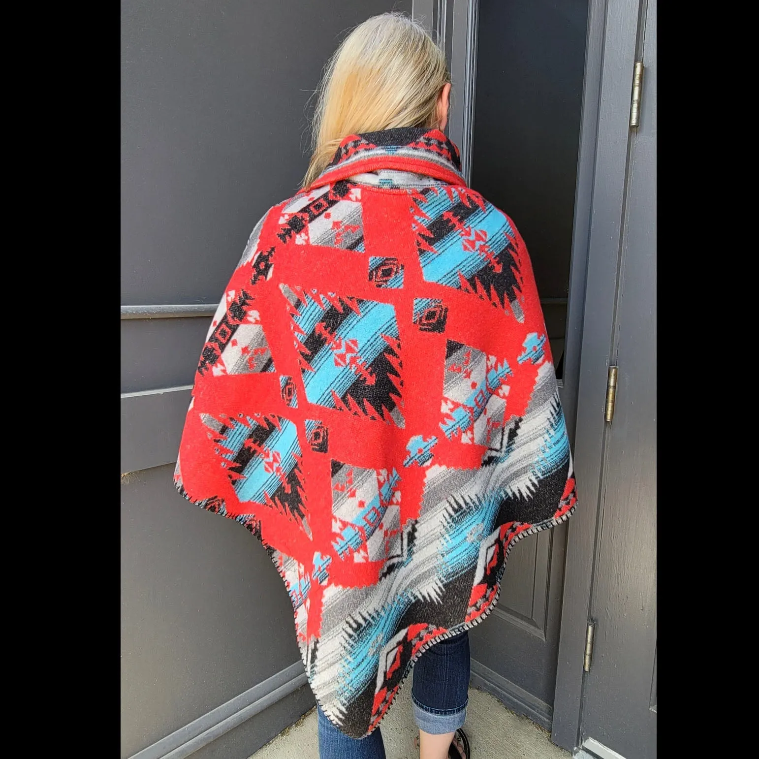 Poncho Button Collar - Hopi - Rhonda Stark - RSPNHP