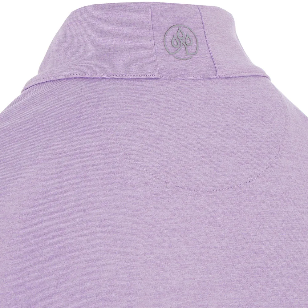 ProQuip Ladies Emma Melange 1/4 Zip Pullover - Digital Lavender