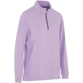 ProQuip Ladies Emma Melange 1/4 Zip Pullover - Digital Lavender