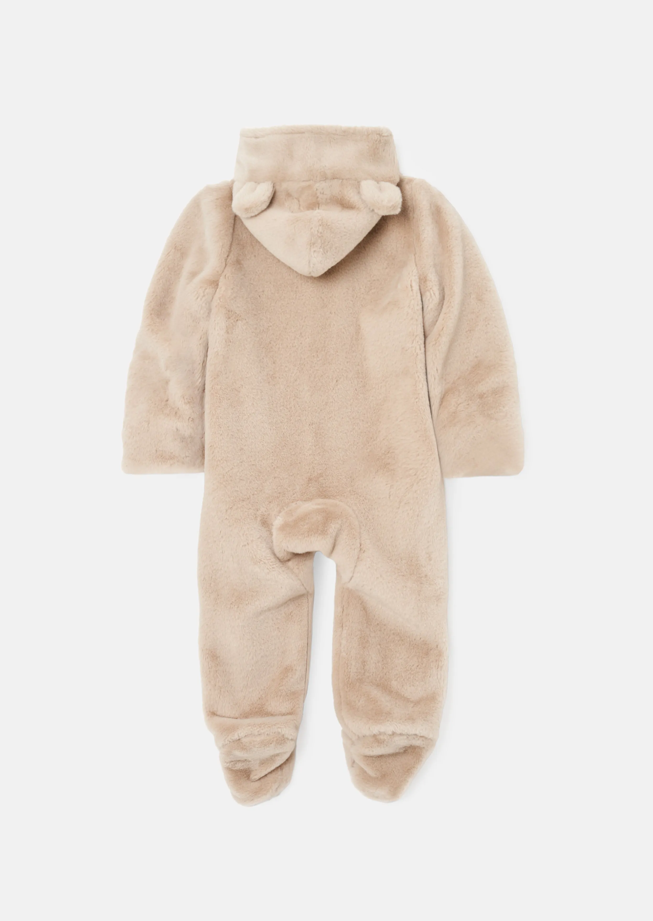 Quinn Taupe Faux Fur Pramsuit