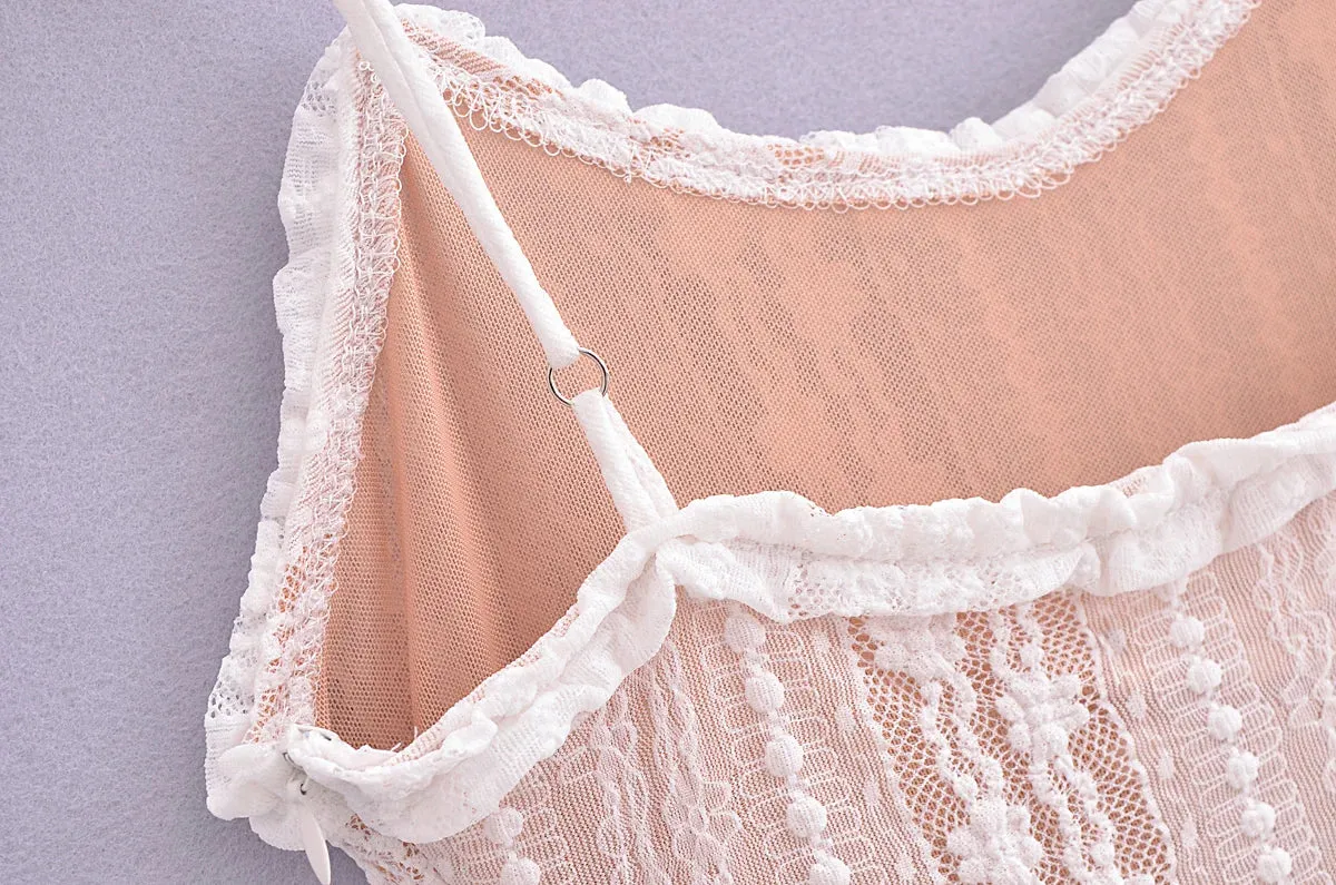 Rafaela Lace Cardigan Mini Dress