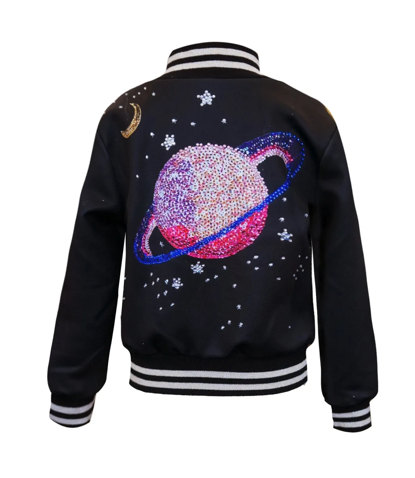 Rhinestone Bomber Jacket (A30080)