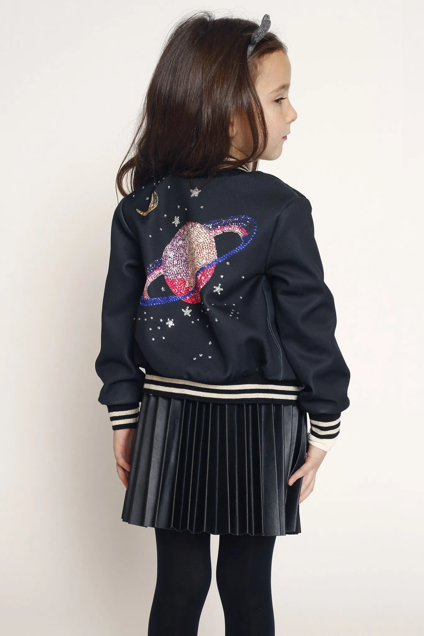 Rhinestone Bomber Jacket (A30080)