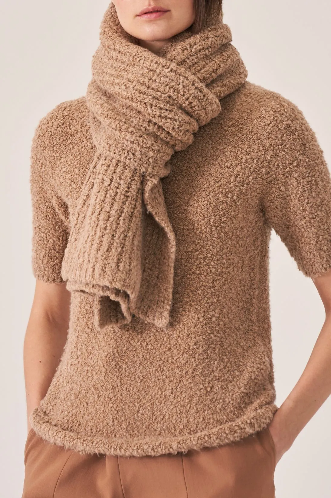 RIB TEDDY SCARF