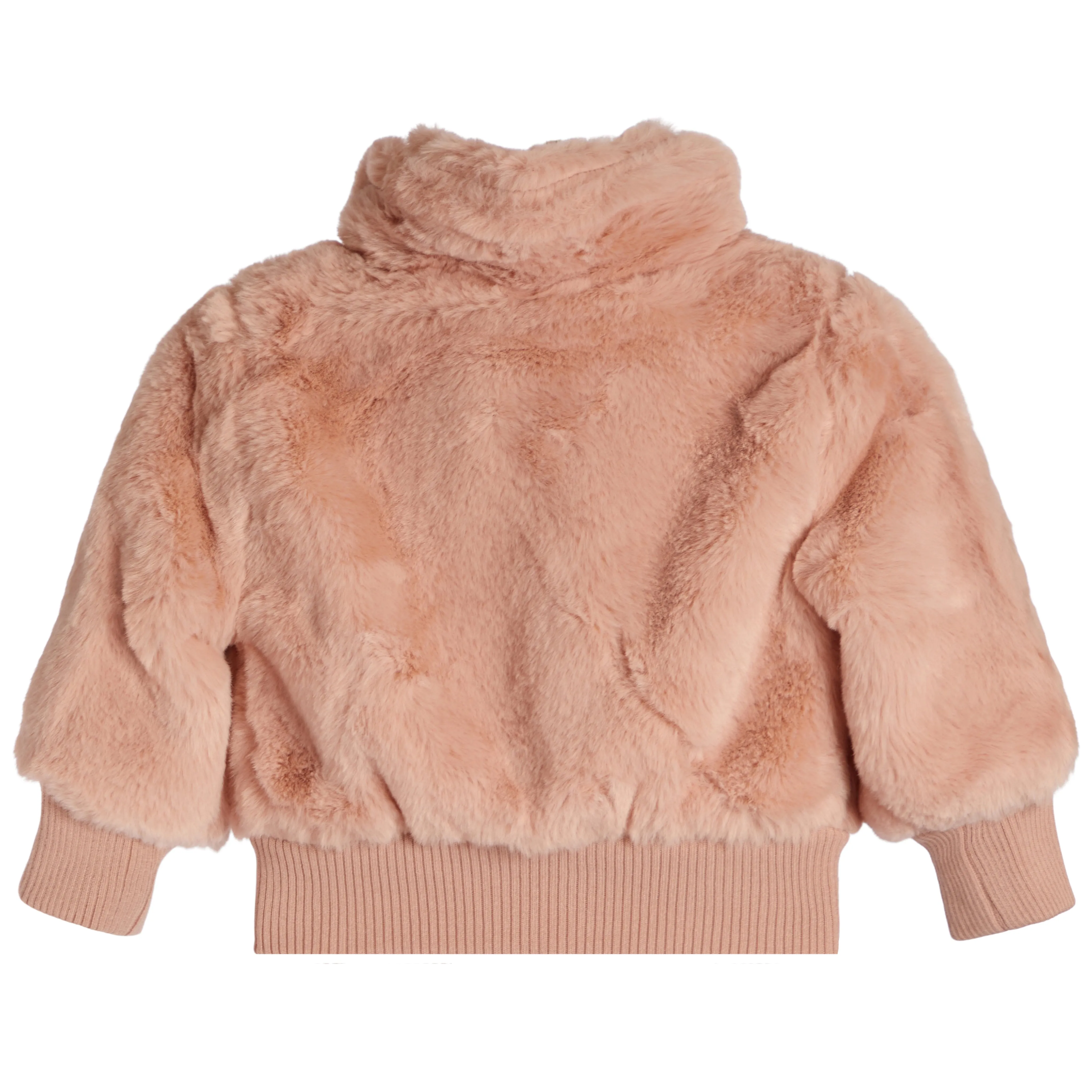 Rose Faux Fur Bomber