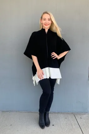 Royal Merino - RM3004 Two Tone Rib Poncho