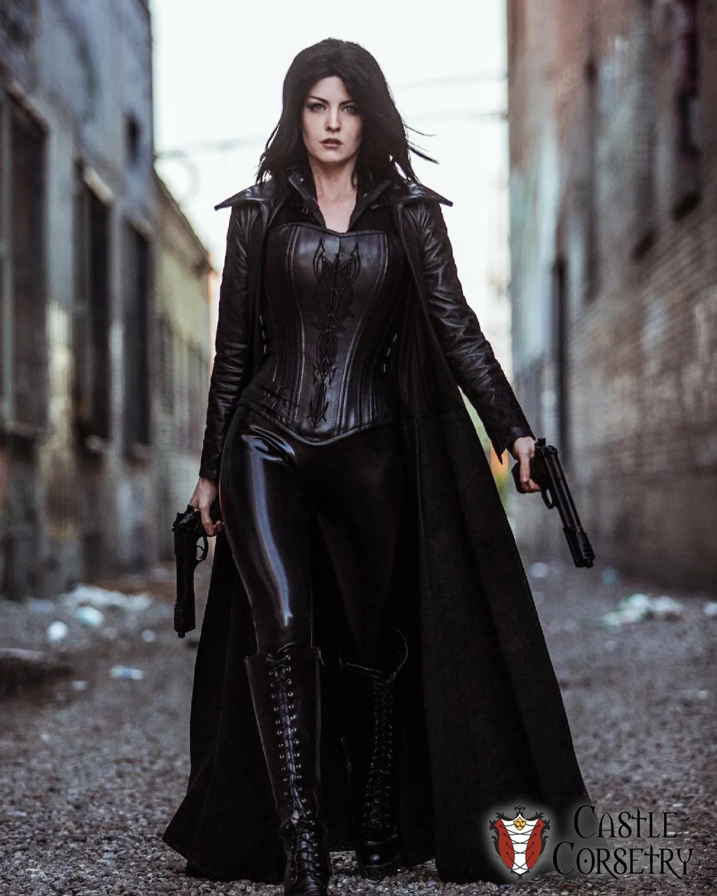 Selene Leather Overbust Corset