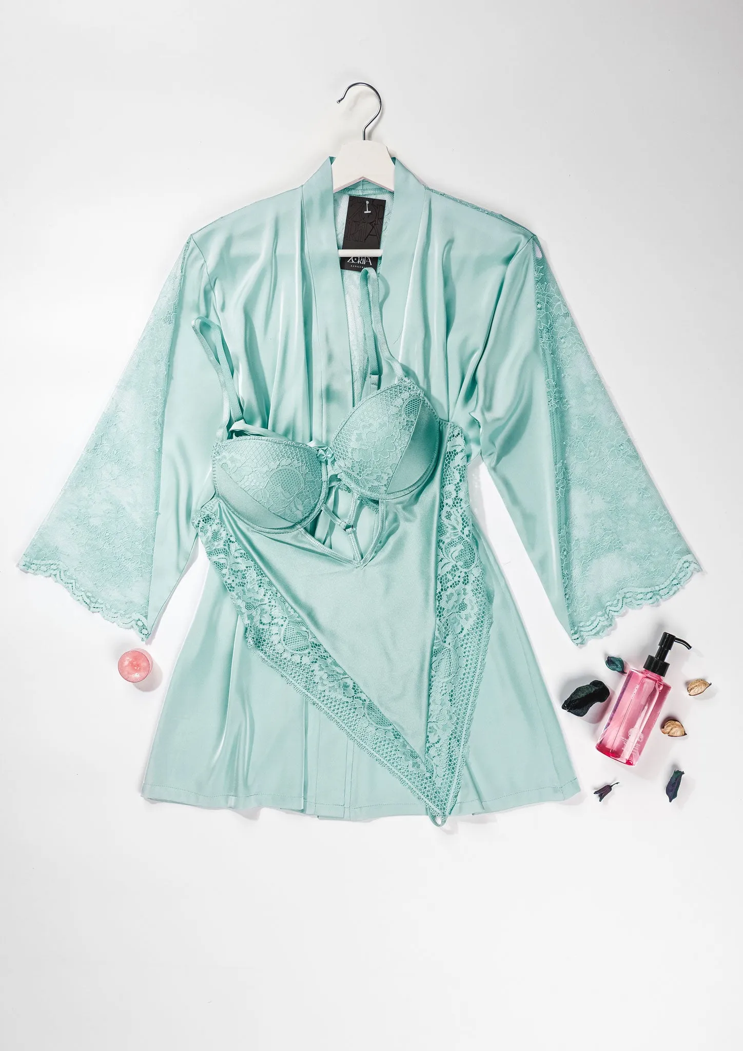 Sexy Teddy Robe Set 6117