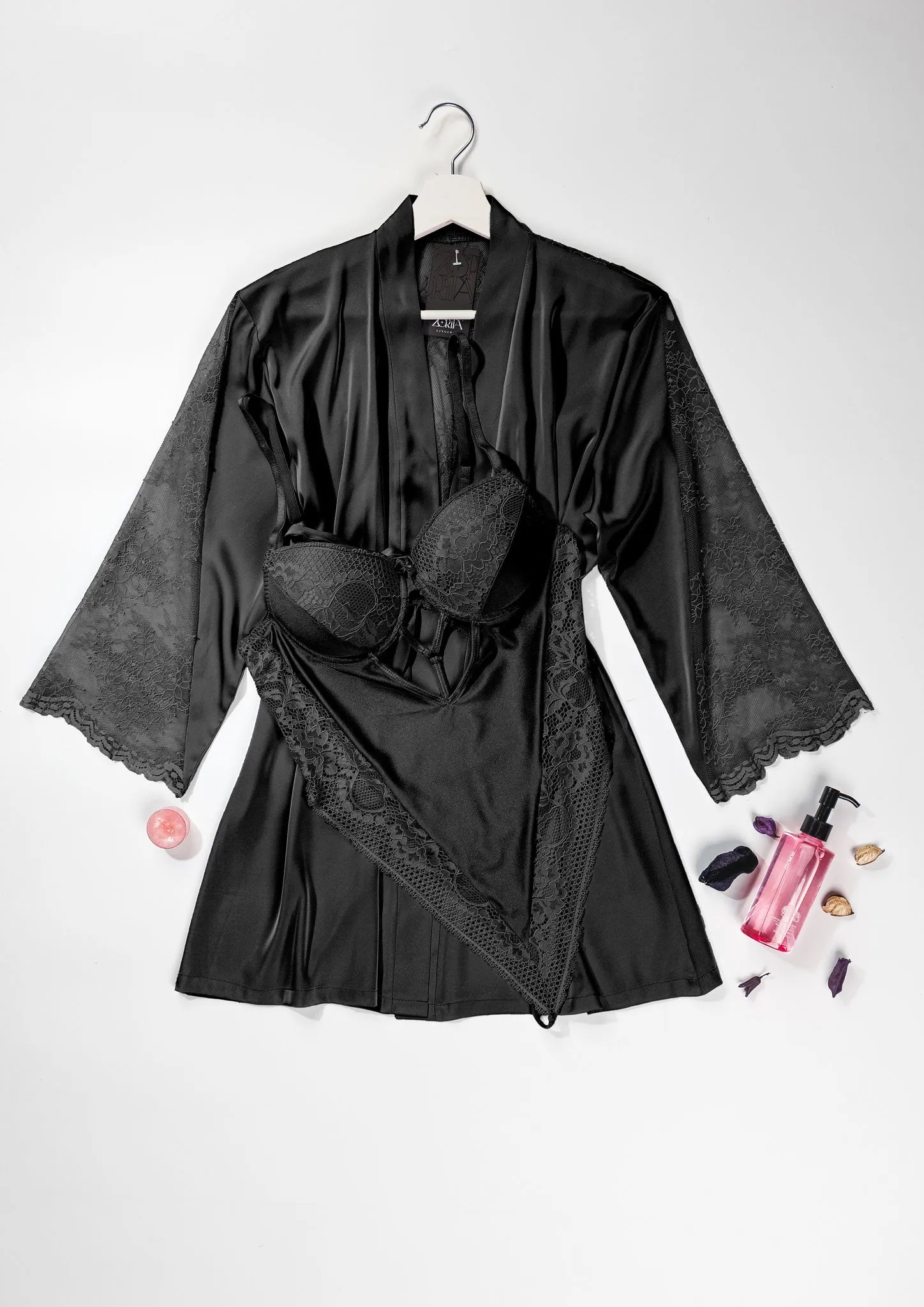 Sexy Teddy Robe Set 6117