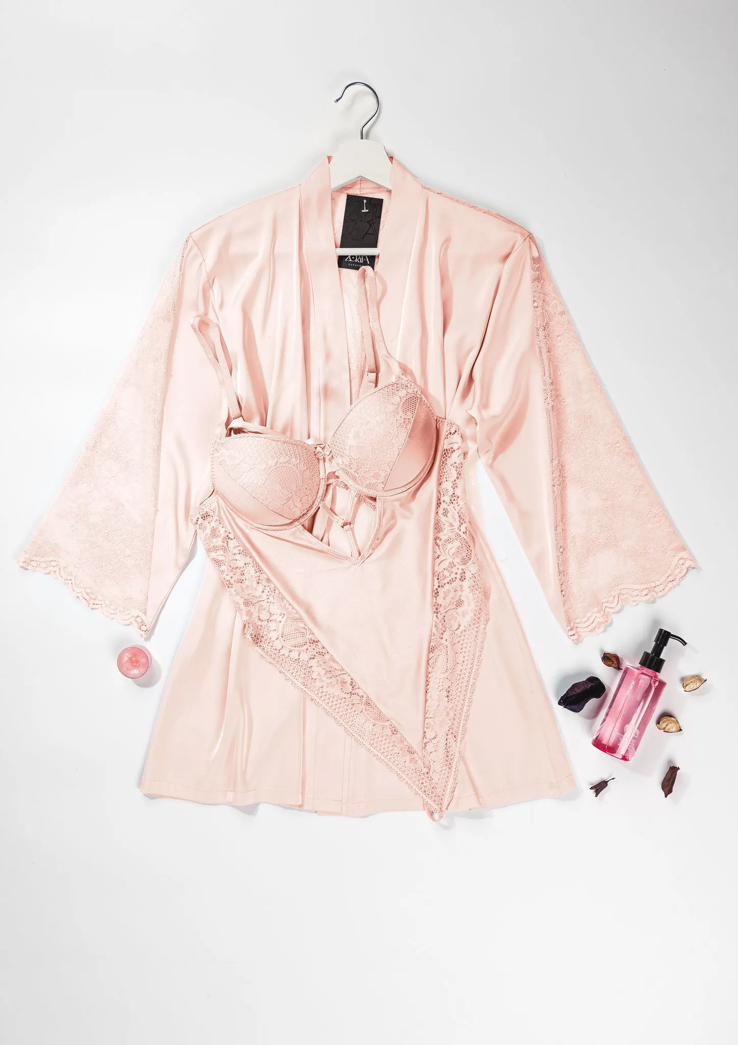 Sexy Teddy Robe Set 6117