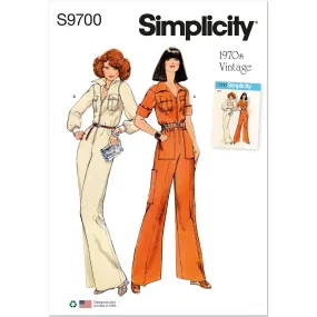 Simplicity Sewing Pattern S9700 Misses' Vintage Jumpsuit