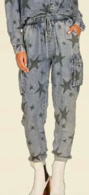 Star Cargo Denim Joggers