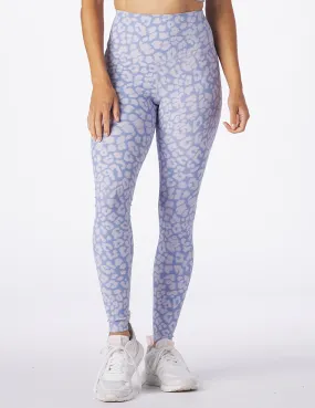 Sultry Legging Print: Lilac Leopard
