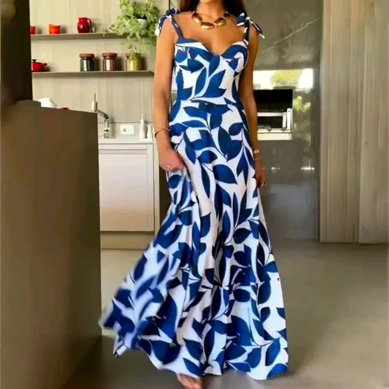 Summer New Trendy Print Long Dress
