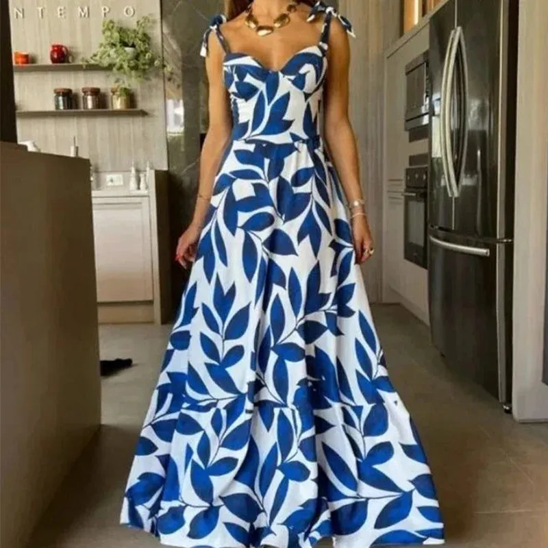 Summer New Trendy Print Long Dress