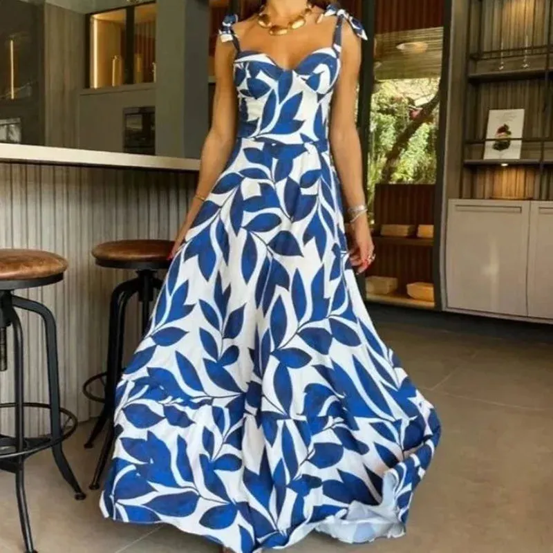 Summer New Trendy Print Long Dress
