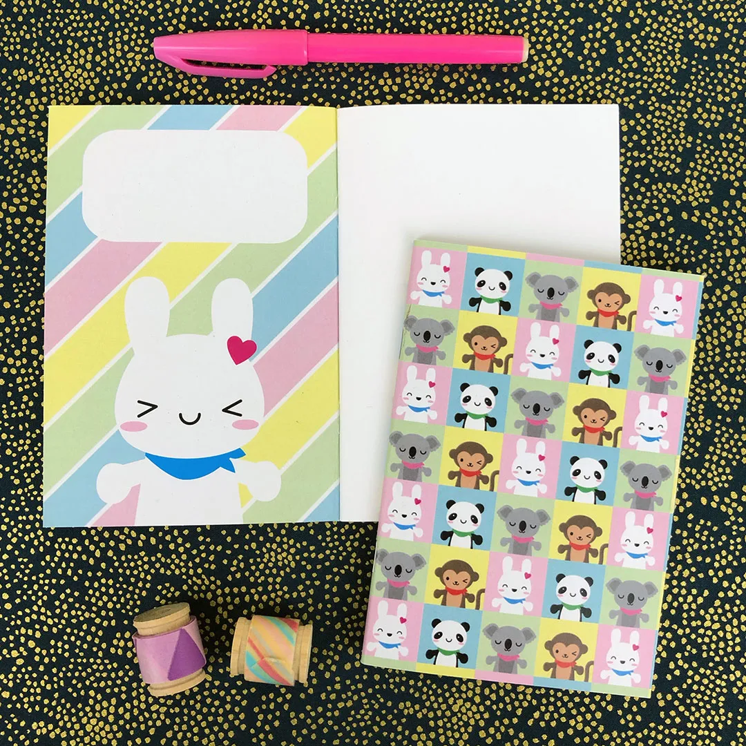 Super Cute Kawaii Animals Pocket Notebook