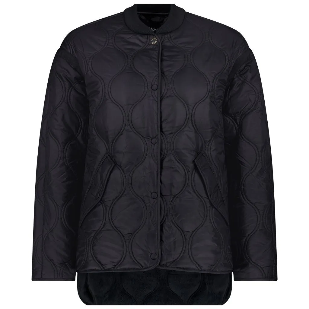 Talei Women's Quilted Bomber - Black