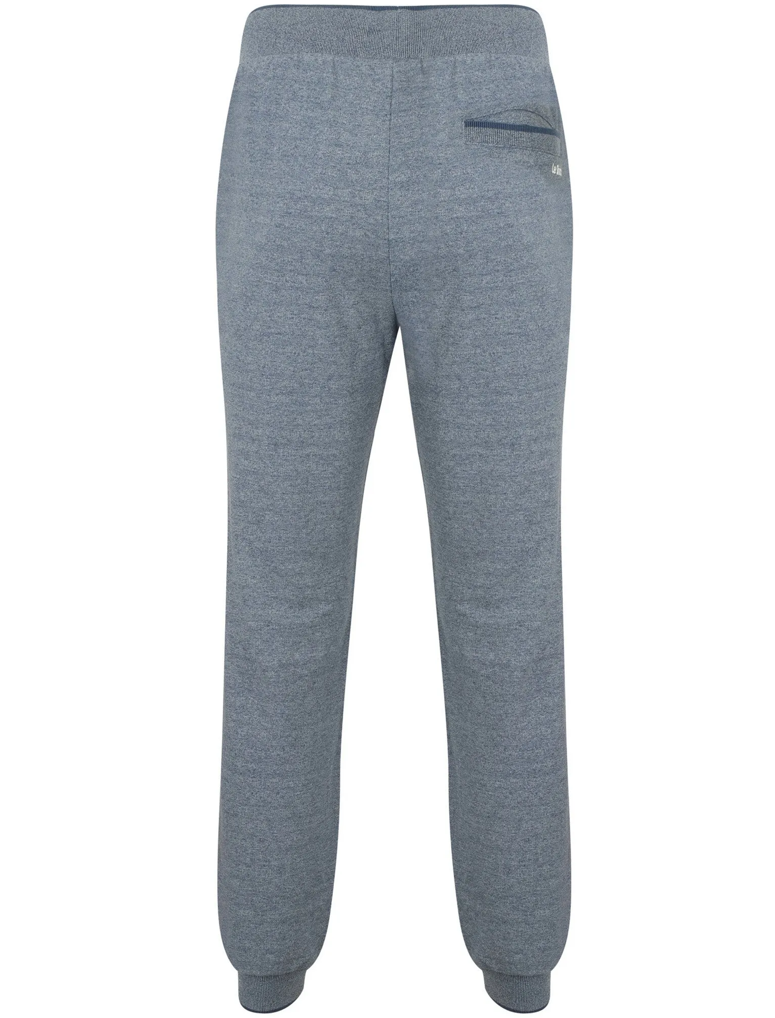 Tamar Flecked Loop Back Fleece Cuffed Joggers In Bijou Blue - Le Shark