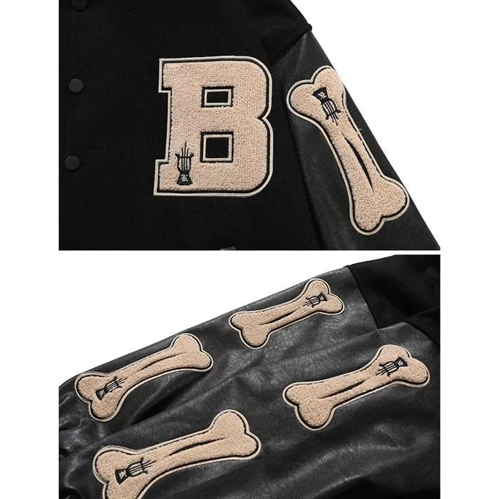 Teddy Baseball Jacket "Bone"