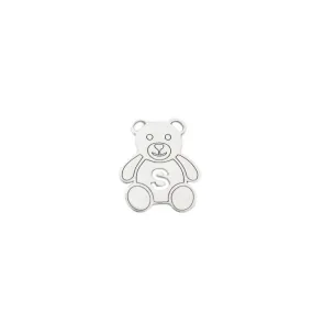 Teddy Bear Initial Charm
