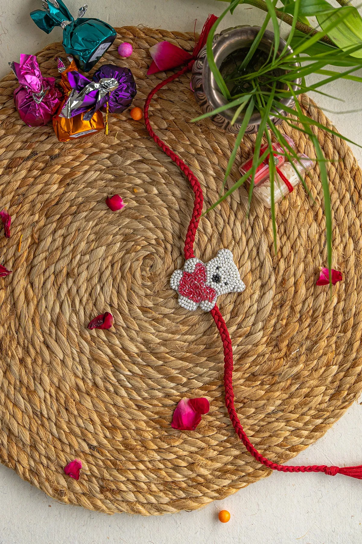Teddy Embroidered Rakhi