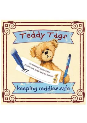 Teddy Tags Refill Pack of 10 Tags - Keeping Teddies Safe - Alice's Bear Shop