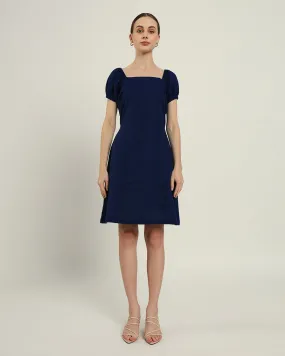 The Arar Daisy Midnight Blue Linen Dress