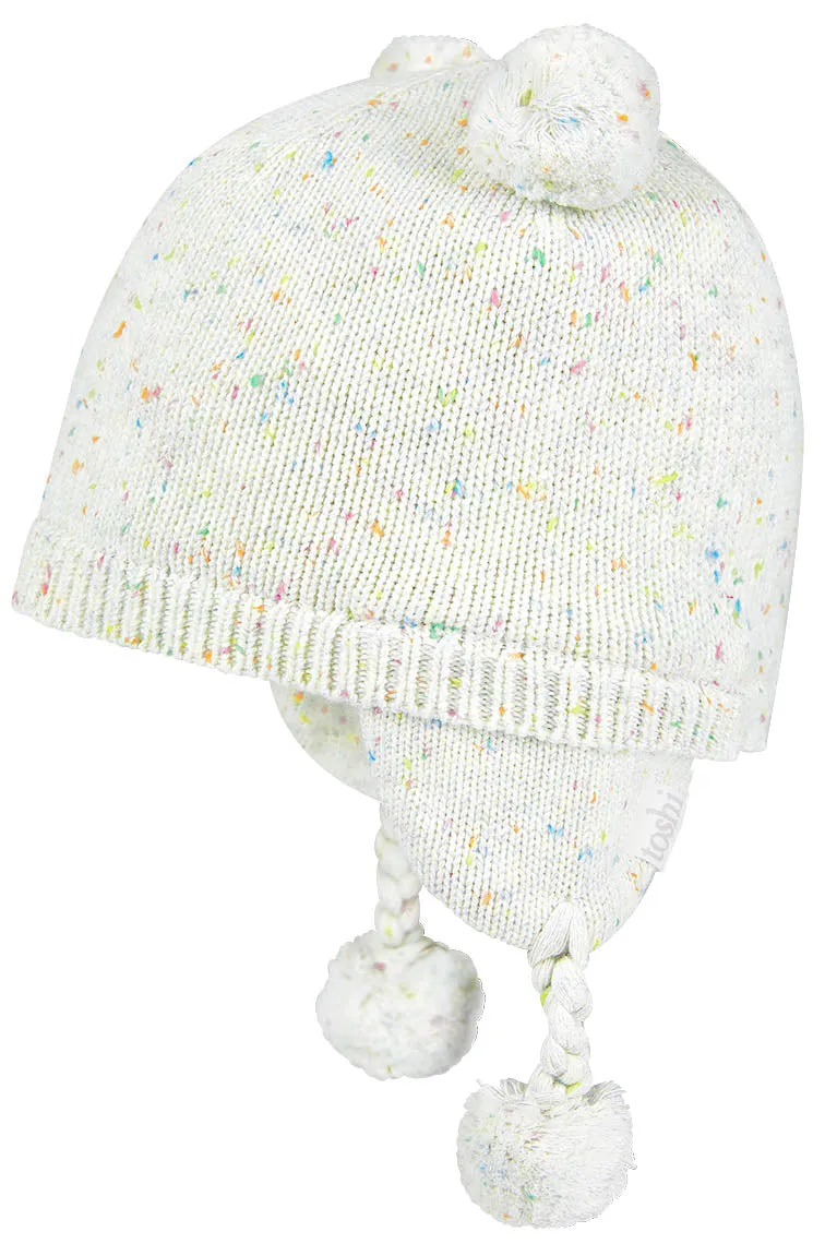 TOSHI - ORGANIC EARMUFF BEANIE SNOWY: SNOWFLAKE